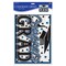 6 Pack Bulk Plastic Blue Congrats Grad Graduation Party Yard Sign